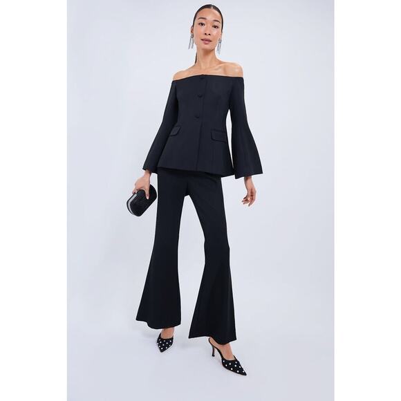 TUCKERNUCK Black Off the Shoulder Bria Blouse Size M NWT Retail $228 Tuckernuck - Picture 6 of 7